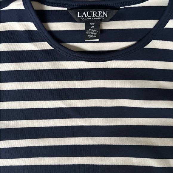 Ralph Lauren Navy and White Striped Top, size small NWOT - Picture 3 of 8